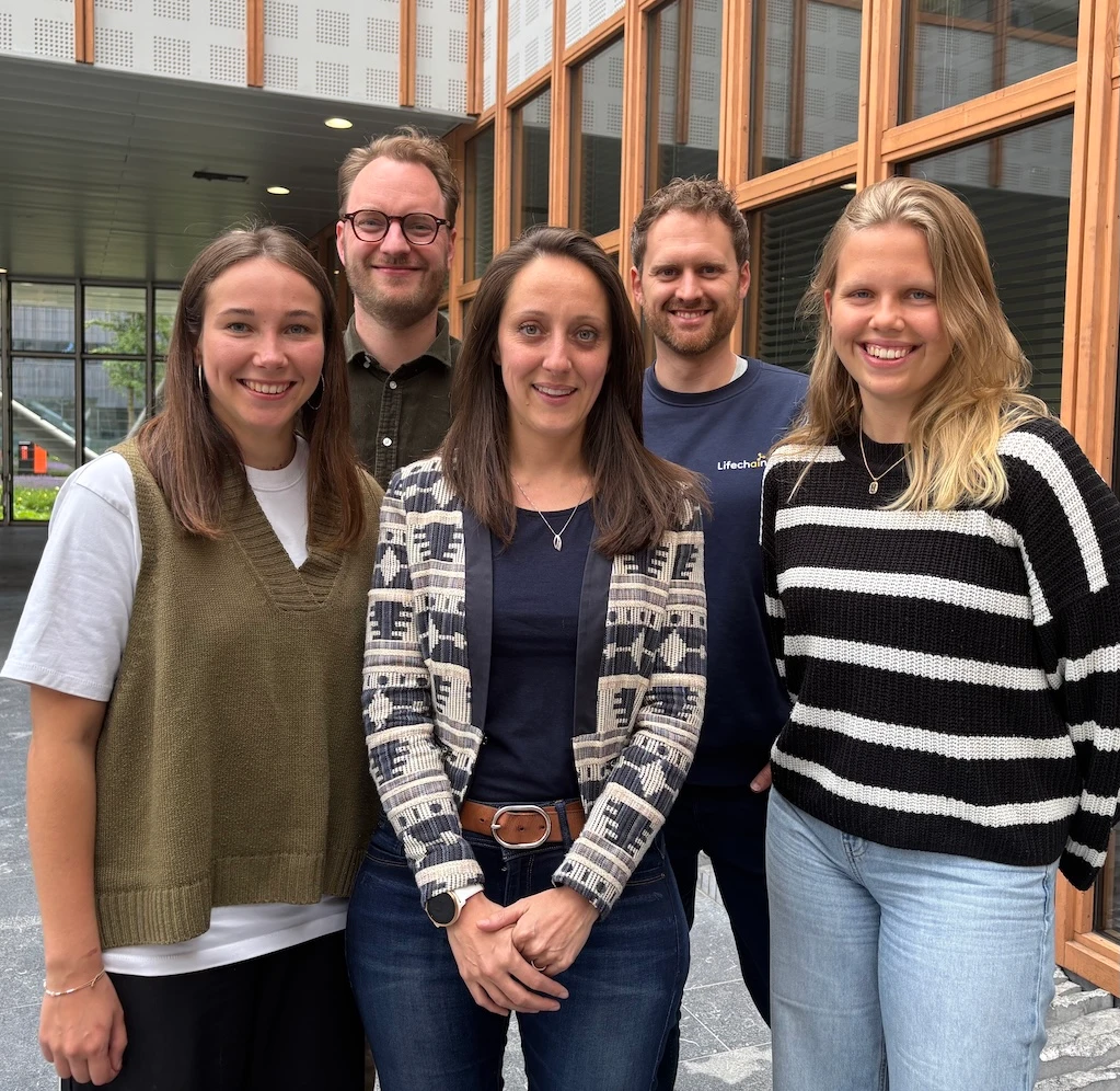 Het team van Lifechaingers met expertise in logopedie, AI en spraaktechnologie